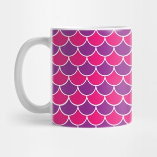 Pink and Purple Mermaid Scales 001#001 Mug